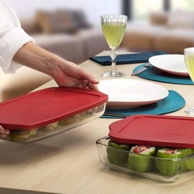 Paşabahçe 59123-59133 2'li Borcam Kapaklı Saklama Kabı
