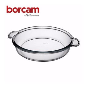 Paşabahçe 59234 Borcam Kulplu Yuvarlak Tepsi