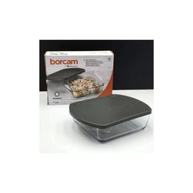 Paşabahçe 59854 Gri 21x16 cm Kapaklı Borcam Fırın Tepsisi