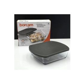 Paşabahçe 59854 Gri 21x16 cm Kapaklı Borcam Fırın Tepsisi