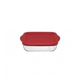Paşabahçe 59854 Midi Kapaklı Kare 21x16 cm 1040 cc Borcam Tepsi