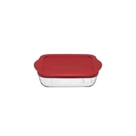 Paşabahçe 59854 Midi Kapaklı Kare 21x16 cm 1040 cc Borcam Tepsi