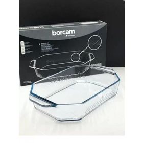 Paşabahçe 59974 Borcam Dikdörtgen Kulplu Tepsi