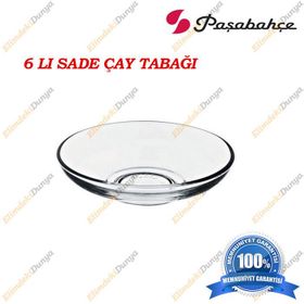 Paşabahçe 6'lı Sade Çay Tabağı