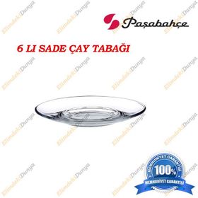 Paşabahçe 6'lı Sade Çay Tabağı