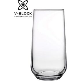 Paşabahçe 6'lı V-Block Antimicrobial Allegra Meşrubat Bardağı