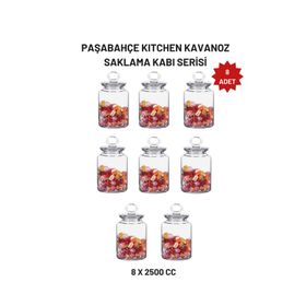 Paşabahçe 8 Adet Kitchen 2500 cc Kavanoz