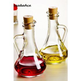 Paşabahçe 80108 Olivia Mantar Kapaklı 2'li Yağlık Seti