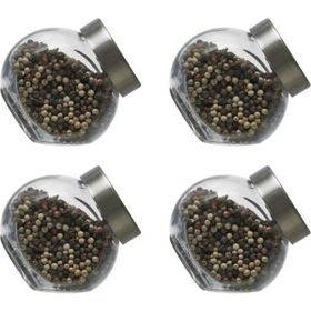 Paşabahçe 80386 200 cc 4 Adet Metal Kapaklı Mini Kavanoz