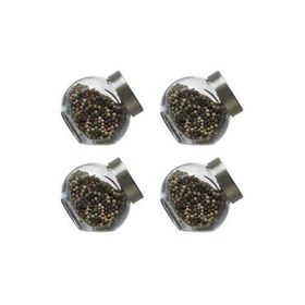 Paşabahçe 80386 200 cc 4 Adet Metal Kapaklı Mini Kavanoz
