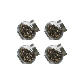 Paşabahçe 80386 200 cc 4 Adet Metal Kapaklı Mini Kavanoz