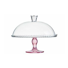 Paşabahçe 95200 Pembe 32 cm Ayaklı Servis Tabağı