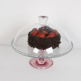 Paşabahçe 95200 Pembe 32 cm Ayaklı Servis Tabağı