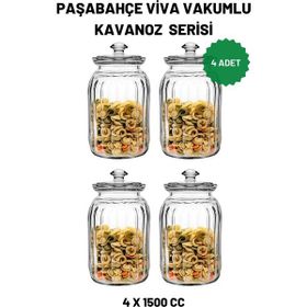 Paşabahçe 96394 4'lü 1500 cc Viva Cam Kavanoz