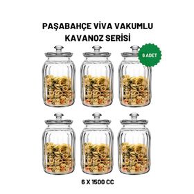 Paşabahçe 96394 6'lı 1500 cc Viva Cam Kavanoz