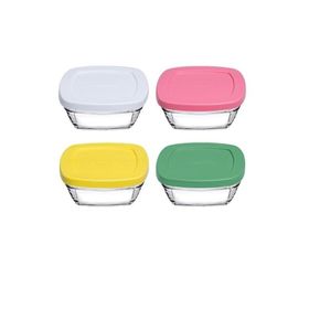 Paşabahçe 96840 Pudding 310 ml 4'lü Cam Saklama Kabı