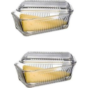 Paşabahçe 97711frigo 2'li Kapaklı Kahvaltılık Tereyağlık Peynirlik