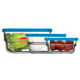 Paşabahçe 97826 3'lü Gourmet Saklama Kabı