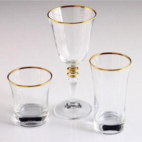 Paşabahçe Altın Kristal 18 Parça Sofra Takımı