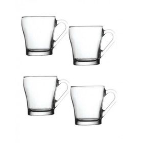 Paşabahçe Aria Kulplu 4'lü Çay Kahve Fincanı
