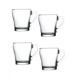 Paşabahçe Aria Kulplu 4'lü Çay Kahve Fincanı