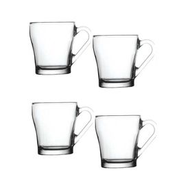 Paşabahçe Aria Kulplu 4'lü Çay Kahve Fincanı