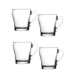 Paşabahçe Aria Kulplu 4'lü Çay Kahve Fincanı