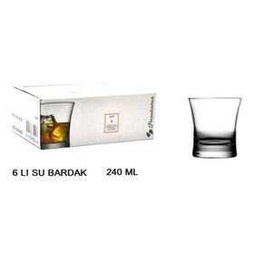 Paşabahçe Azur Model Kısa 6'lı 240 CC Su Bardak