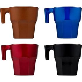 Paşabahçe Casablanca 4'lü Metalik 70 ml Espresso Fincan Seti