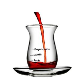 Paşabahçe Çayımın Demi 4lü Çay Bardağı Takımı