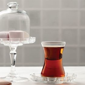 Paşabahçe Dantel 12'li Cam Çay Bardağı Seti