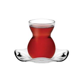 Paşabahçe Dantel 12'li Cam Çay Bardağı Takımı