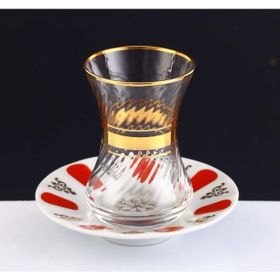 Paşabahçe Dantel Porselen Tabaklı 12 Parça Çay Takımı