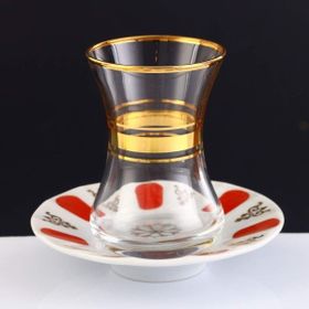 Paşabahçe Dantel Porselen Tabaklı 12 Parça Çay Takımı