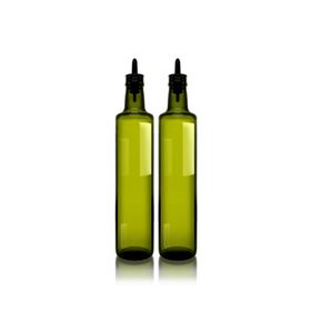 Paşabahçe Dorica Silikon Akıtıcılı 500 ml 2'li Cam Yağlık Sirkelik Takımı