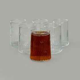 Paşabahçe Dunes Şeffaf 335 ml 6'lı Meşrubat ve Su Bardağı Seti