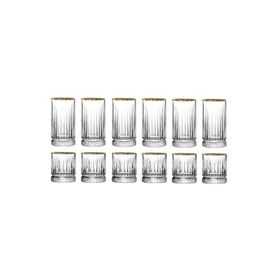 Paşabahçe Elysia Golden Touch Meşrubat 280 CC 210 CC 12 Parça Su Bardağı