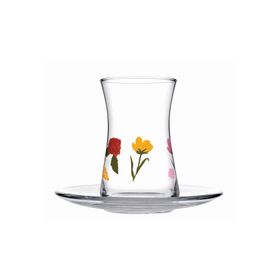 Paşabahçe Floral Party 12 Parça Çay Seti