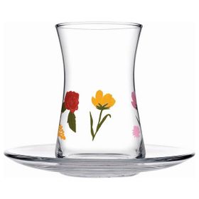 Paşabahçe Floral Party 12 Parça Çay Seti