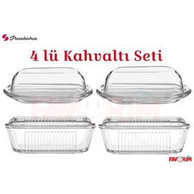 Paşabahçe Frigo Kahvaltılık-Tereyağlık Peynirlik 4 Parça Kase Seti