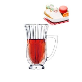 Paşabahçe Glamour Ayaklı 6 Adet Kulplu Çay Bardağı