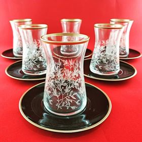 Paşabahçe Heybeli 6'lı Çay Takımı