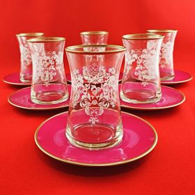 Paşabahçe Heybeli 6'lı Çay Takımı