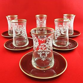 Paşabahçe Heybeli 6'lı Çay Takımı