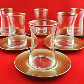 Paşabahçe Heybeli 6'lı Çay Takımı