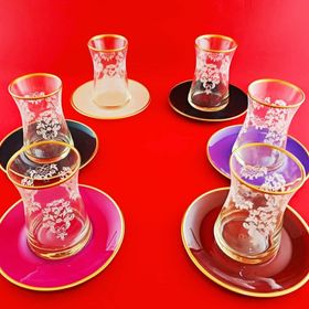 Paşabahçe Heybeli 6'lı Çay Takımı