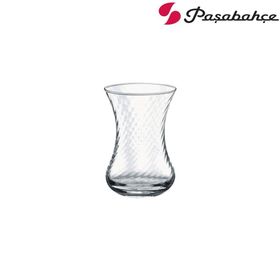Paşabahçe Heybeli İnce Belli Spoty Kırmızı 6'lı Çay Seti