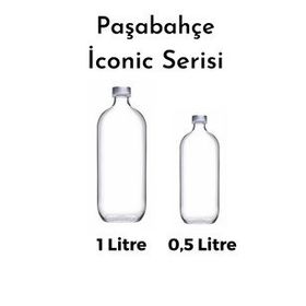 Paşabahçe Iconic Cam Su Şişesi Yağ Limon Saklama Kabı