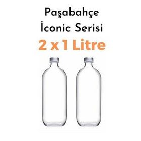 Paşabahçe Iconic Cam Su Şişesi Yağ Limon Saklama Kabı