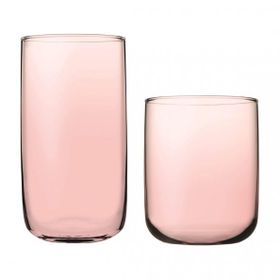 Paşabahçe İconic Pembe 2 Boy 12'li Su Meşrubat Bardağı